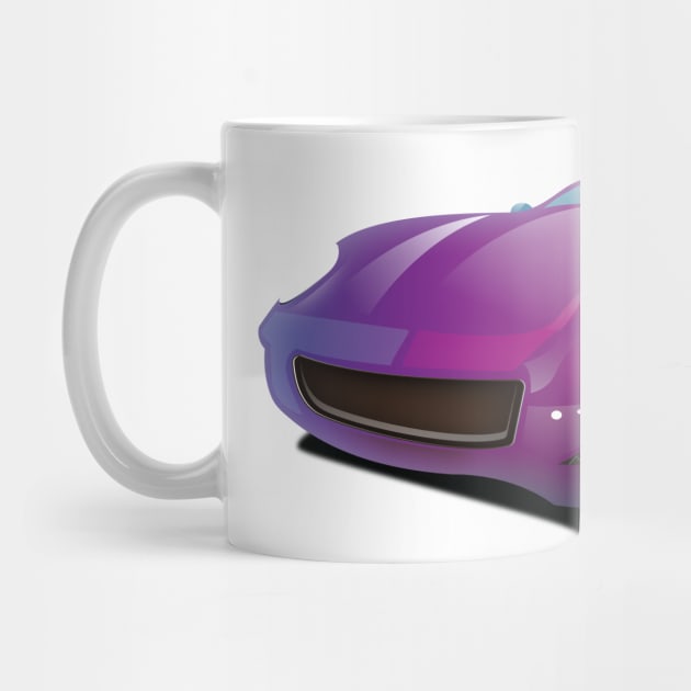 Fast Purple Sports car by nickemporium1